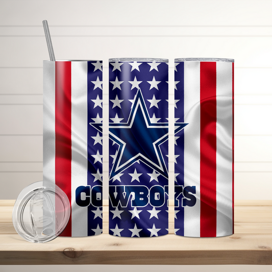 Dallas Cowboys Football Inspired Tumbler