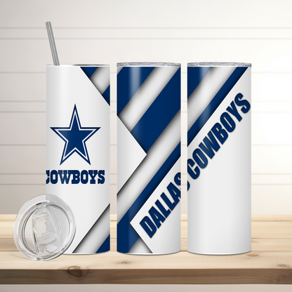 Dallas Cowboys Football Inspired Tumbler