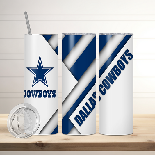 Dallas Cowboys Football Inspired Tumbler