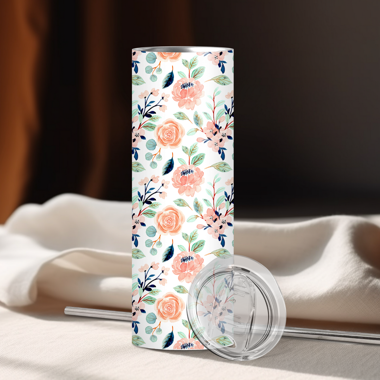 Peach Blossom Garden Tumbler