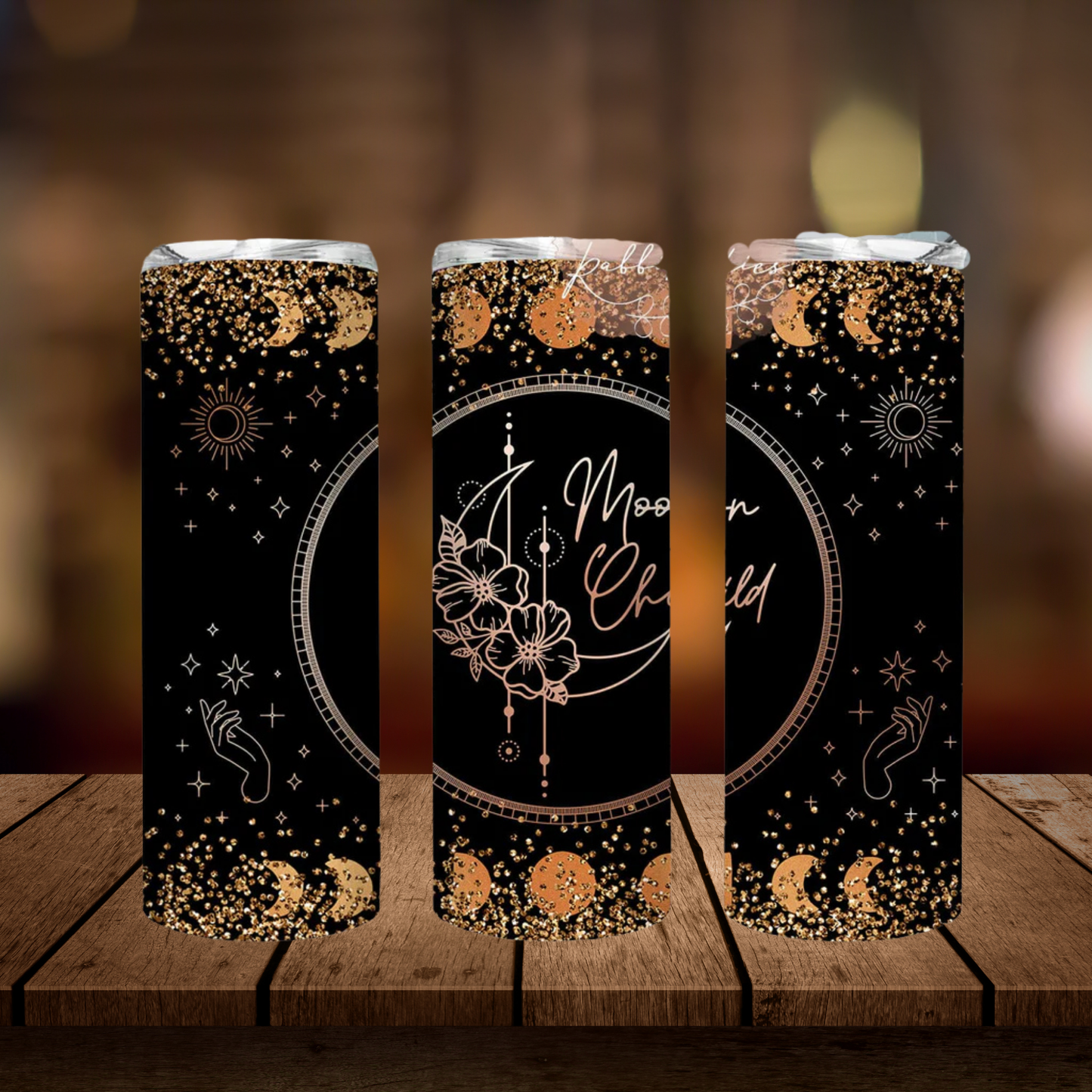 Moon Child | Boho | Full Design Skinny Tumbler