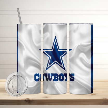 Dallas Cowboys Football Inspired Tumbler