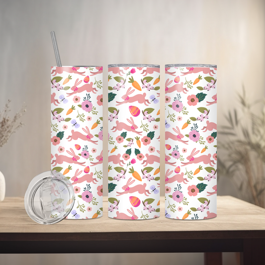 Spring Bunnies | 20oz Skinny | Full Design Skinny Tumbler | 2025 Spring Collection