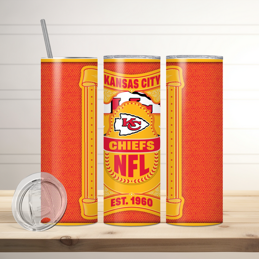 Kansas City Chiefs | Football Inspired Tumbler