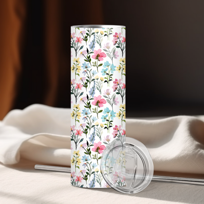 Spring Floral | 20oz Skinny | Full Design Skinny Tumbler | 2025 Spring Collection