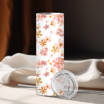 Spring Floral | 20oz Skinny | Full Design Skinny Tumbler | 2025 Spring Collection