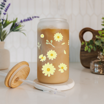 Libbey Glass Cup | Boho Floral