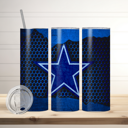 Dallas Cowboys Football Inspired Tumbler