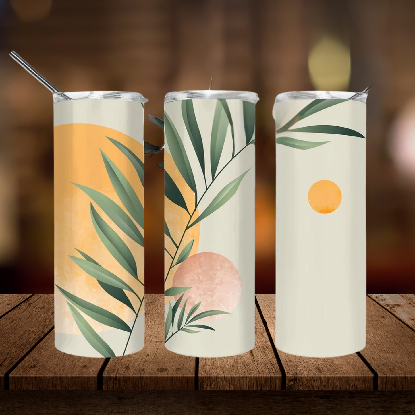 Abstract Boho Art | Full Design Skinny Tumbler
