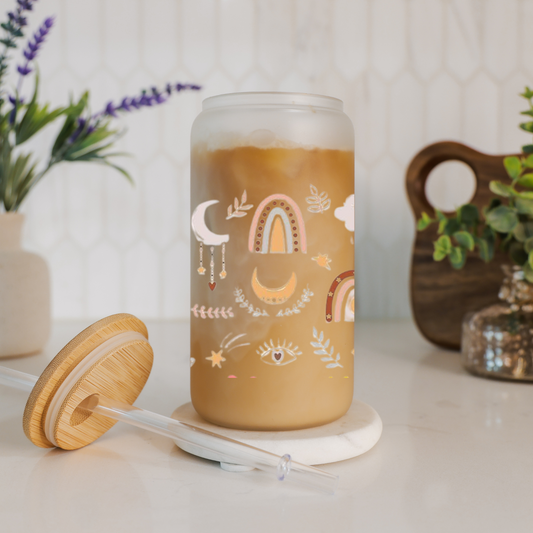 Libbey Glass Cup | Boho Floral