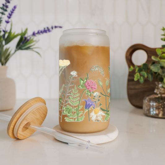 Libbey Glass Cup | Boho Floral