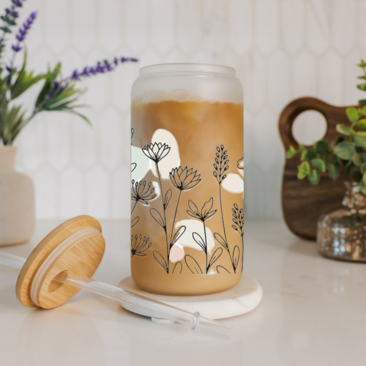 Libbey Glass Cup | Boho Floral