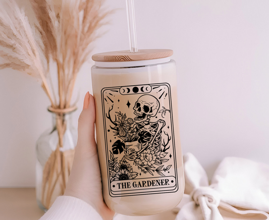 Tarot Card | The Gardener | Libbey Glass Cup