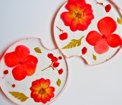 Floral Car Coasters