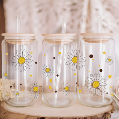 Libbey Glass Cup | Boho Floral