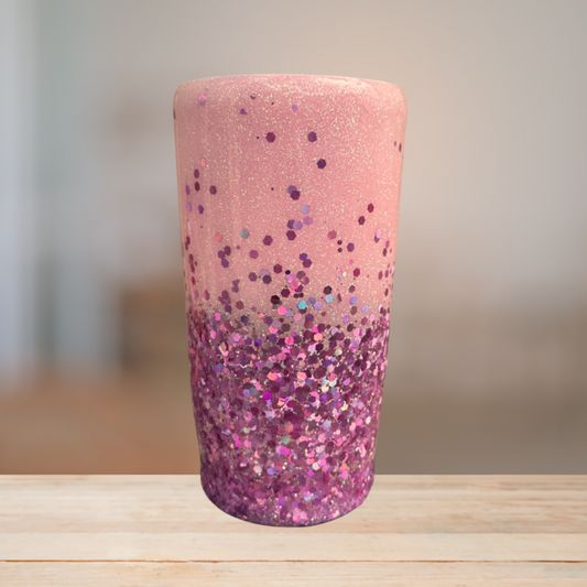 Pink Glitter Tumbler | Personalized Tumbler