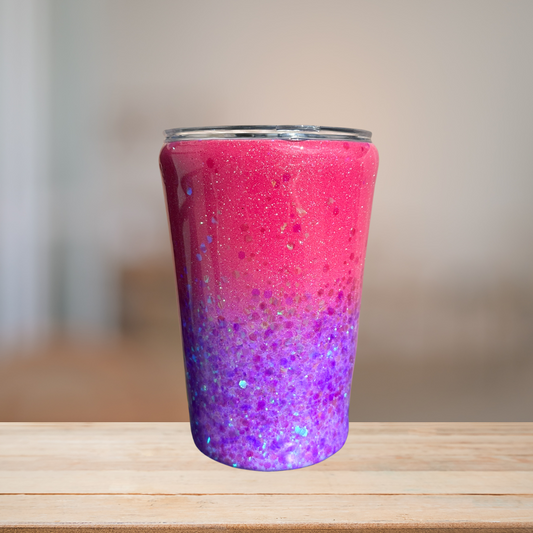 Pink & Lavender Glitter Tumbler | Personalized Tumbler