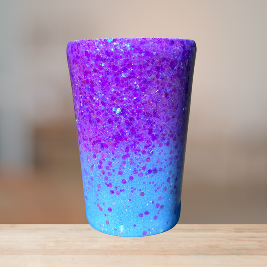 Lavender & Blue Glitter Tumbler | Personalized Tumbler