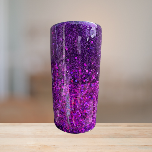Purple Glitter Tumbler | Personalized Tumbler