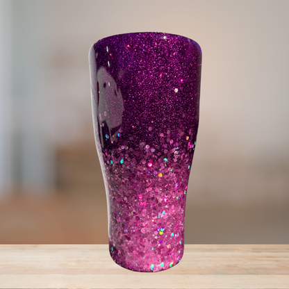 Purple & Pink Glitter Tumbler | Personalized Tumbler