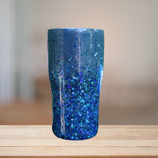 Blue Glitter Tumbler | Personalized Tumbler