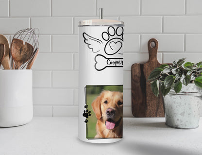 Custom Pet Memorial Tumbler | Pet Parent | Full Design Skinny Tumbler