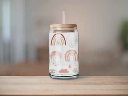 Libbey Glass Cup | Boho Floral