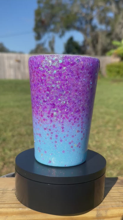Lavender & Blue Glitter Tumbler | Personalized Tumbler