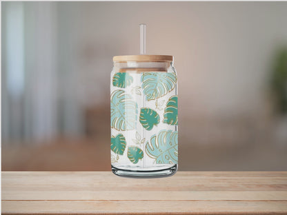 Libbey Glass Cup | Boho Floral