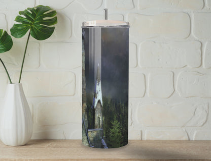 Harry Potter Hogwarts Castle Tumbler | Full Design Skinny Tumbler