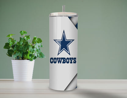 Dallas Cowboys Football Inspired Tumbler