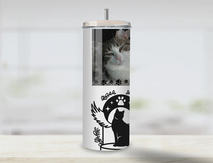 Custom Pet Memorial Tumbler | Pet Parent | Full Design Skinny Tumbler