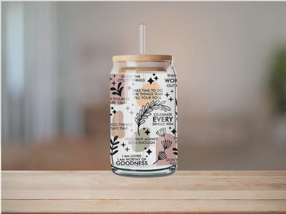 Daily Reminders | Positive Affirmations | Libbey Glass Cup