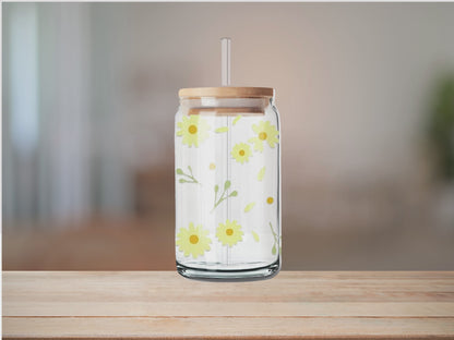 Libbey Glass Cup | Boho Floral