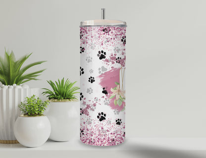 Dog Mom Tumbler | Full Design Skinny Tumbler
