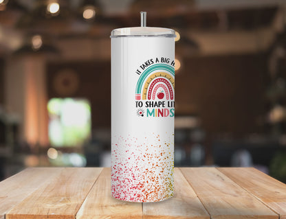 Teacher Appreciation Gift Tumbler | Full Design Skinny Tumbler